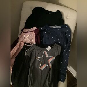 5 - long sleeves tee, girls size 10/12